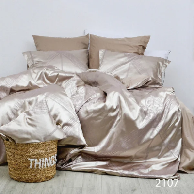 Комплект постельного белья Евро Viluta Tiare Сатин Жаккард 2107
