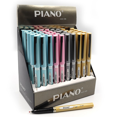 Ручка шариковая масляная "Piano" РS-307 синяя, микс цветов корпуса