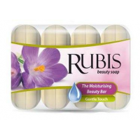 Мыло Rubis Экопак 4*60гр Нежное прикосновение
