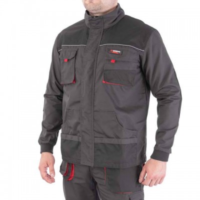 Куртка рабочая 80 % полиэстер, 20 % хлопок, плотность 260 г/м2, INTERTOOL SP-3001, размеры S-M-L-XL-2XL