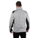 Куртка вязанная SOFTSHELL серого цвета с черными вставками, ткань 100 % полиэстр 270 G,с карманом на груди и двумя боковыми INTERTOOL SP-3112, размеры M-L-XL-2XL-3XL