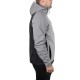 Куртка SOFTSHELL светло серо-черная, с капюшоном, трехслойная, ткань стрейч 300 GSM 100D с водо-, ветрозащитой INTERTOOL SP-3121,  размеры S-M-L-XL-2XL-3XL