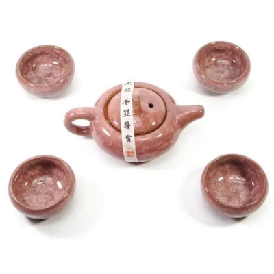 Сервиз керамический коричневый (Чайник - 200мл., чашка - 60мл.)(25х18х9,5 см)