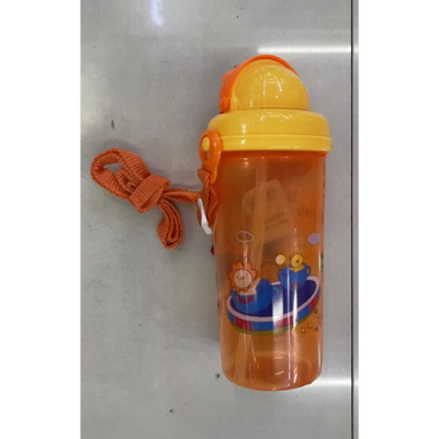 Бутылка-поилка детская с трубочкой/ремешком 500мл