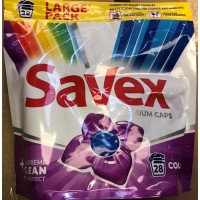 Капсулы для стирки Savex Color 28 шт