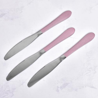 Нож столовый SS "Pink mat" 3шт/наб