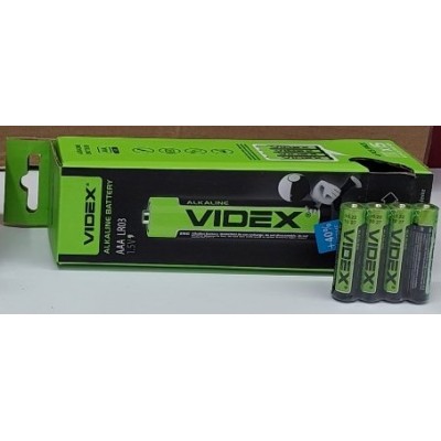Батарейка VIDEX (Алкалайн.) микро палец