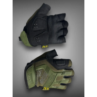 Перчатки Mechanix MPACT открытые Олива, размер L-XL	