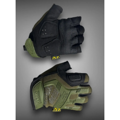 Перчатки Mechanix MPACT открытые Олива, размер L-XL