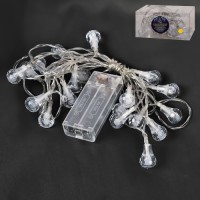 Гирлянда светодиодная "Bubble" 3м желтая 20led (2AA)