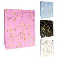 Пакет подарочный бумажный L "Glitter" 44*31*12см