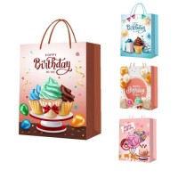 Пакет подарочный бумажный S "Happy birthday" 18*23*10см