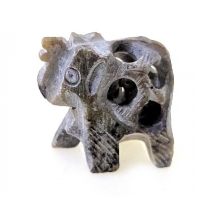 Слон из мыльного камня резной (3х3х1,5 см)