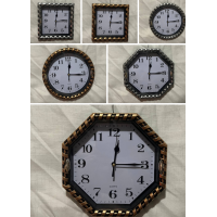 Часы настенные 21 см 2 расцветки, 3 формы 