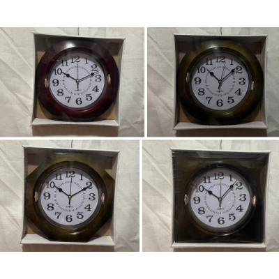 Часы настенные 25 см 3 расцветки, 3 формы