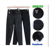 Джинсы зимние 9155-1 mix (2XL-6XL) мех
