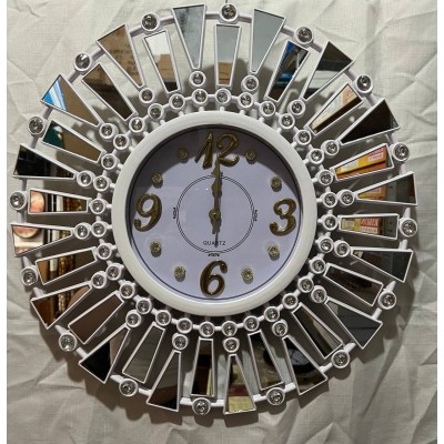 Часы настенные 50 см, черные и белые