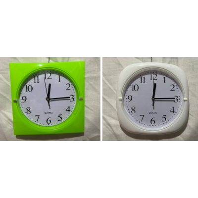 Часы настенные 20 см, 2 формы и 2 расцветки