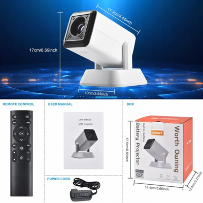 Проектор аккумуляторный Q7 Wi-Fi