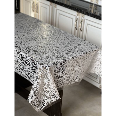 Скатерть ажурная в рулоне Lace 1,35*22м "Паутинка" белая, плотность 150 мкр