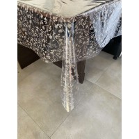 Скатерть Silikon "Цветок" кофейная 1,35*30м, плотность 150 мкр	