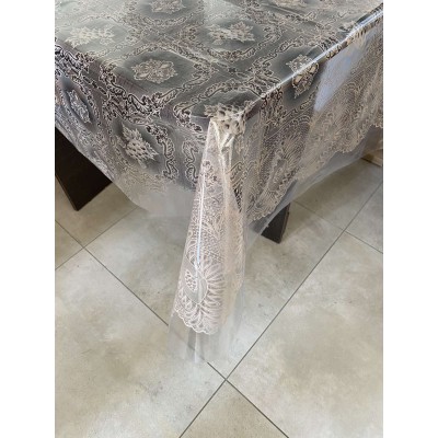 Скатерть Silikon "Виноград" кофейная 1,35*30м, плотность 150 мкр