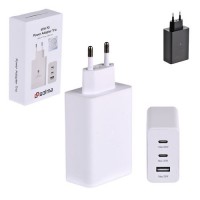 Сетевое зарядное устройство SOLMA PD "Trio" USB-C 65W/USB-C 25W/USB-A 15W