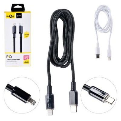 Кабель KLGO Type-C to Lightning PD 30W 1.0м