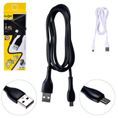 Кабель KLGO USB to Micro 2.4A 1.0м