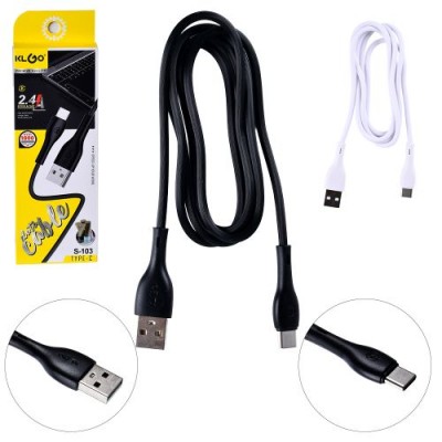 Кабель KLGO USB to Type-C 2.4A 1.0м