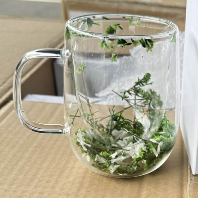 Чашка с двойной стенкой "Dry flowers" 350мл