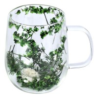Чашка с двойной стенкой "Dry flowers" 350мл