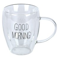 Чашка с двойной стенкой "Good morning" 350мл