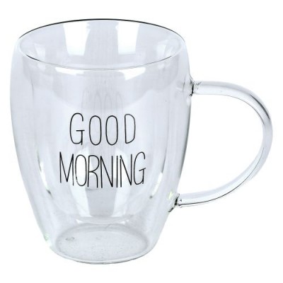 Чашка с двойной стенкой "Good morning" 350мл