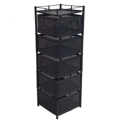 Этажерка на колесах "Cube" 5яр 30*30*85см