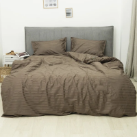 Комплект постельного белья Полуторка ранфорс VILUTA 77 Satin Stripe	