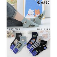 Носки COALO ликра хлопок детские. Размеры: 2/4; 4/6; 6/8. Цвет: ассорти