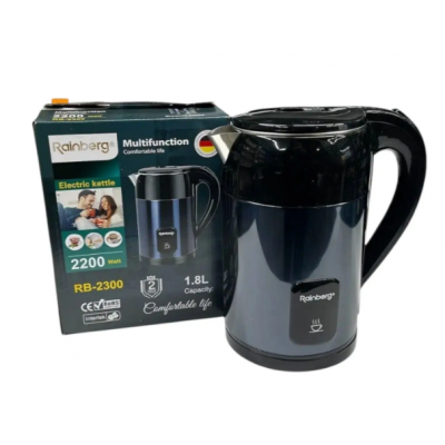 Чайник электрический Rainberg RB-2300 из нержавеющей стали 2200 Вт 1,8л