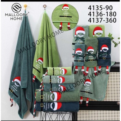 Полотенце новогоднее микрофибра для лица Полотенце новогоднее микрофибра для лица