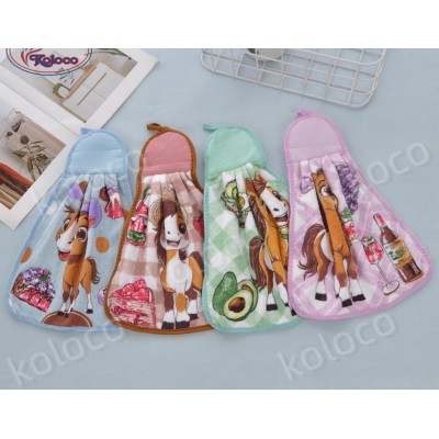 Полотенце для кухни микрофибра Лошадь - Символ Года 2026