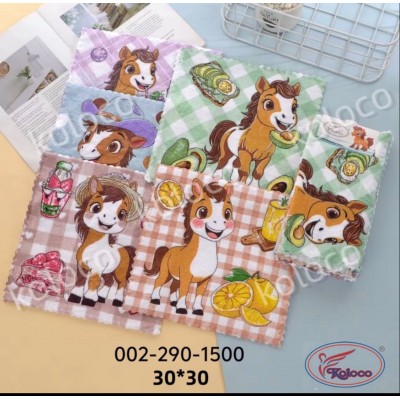 Полотенце для кухни микрофибра 30*30 Лошадь - Символ Года 2026