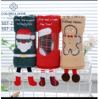 Полотенце новогоднее микрофибра для бани	