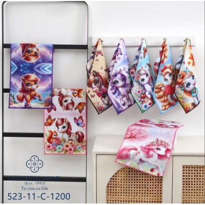 Полотенце для кухни микрофибра 25*50 Лошадь - Символ Года 2026 Полотенце для кухни микрофибра 25*50 Лошадь - Символ Года 2026