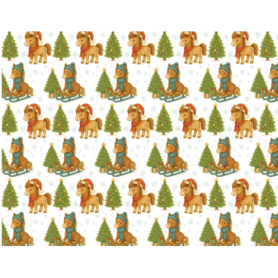 Новогодняя бумага для упаковки "Символ года", 5 шт/уп