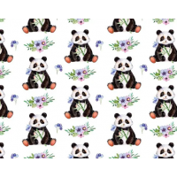 Подарочная бумага для упаковки "Панда", 5 шт/уп