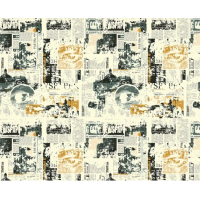 Подарочная бумага для упаковки "Газета", 5 шт/уп