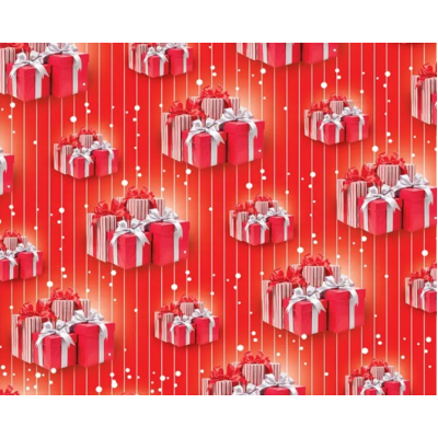 Подарочная бумага для упаковки "Подарки", 5 шт/уп