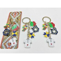 Брелок металл, микс, 9 см