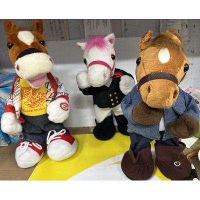 Музыкальная мягкая игрушка Лошадь 33см - Символ Года 2026 Музыкальная мягкая игрушка Лошадь 33см - Символ Года 2026