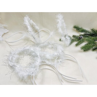 Обруч нимб, белый